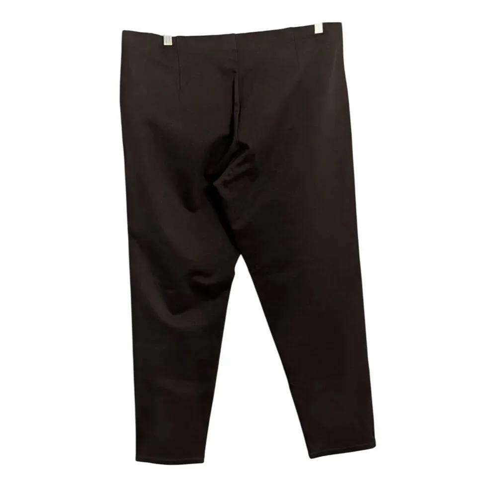 Eileen Fisher Womens Slim Pant XL Black Rayon Nylon Spandex Heavyweight - Picture 2 of 15